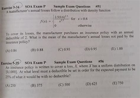 exam pa sample questions.